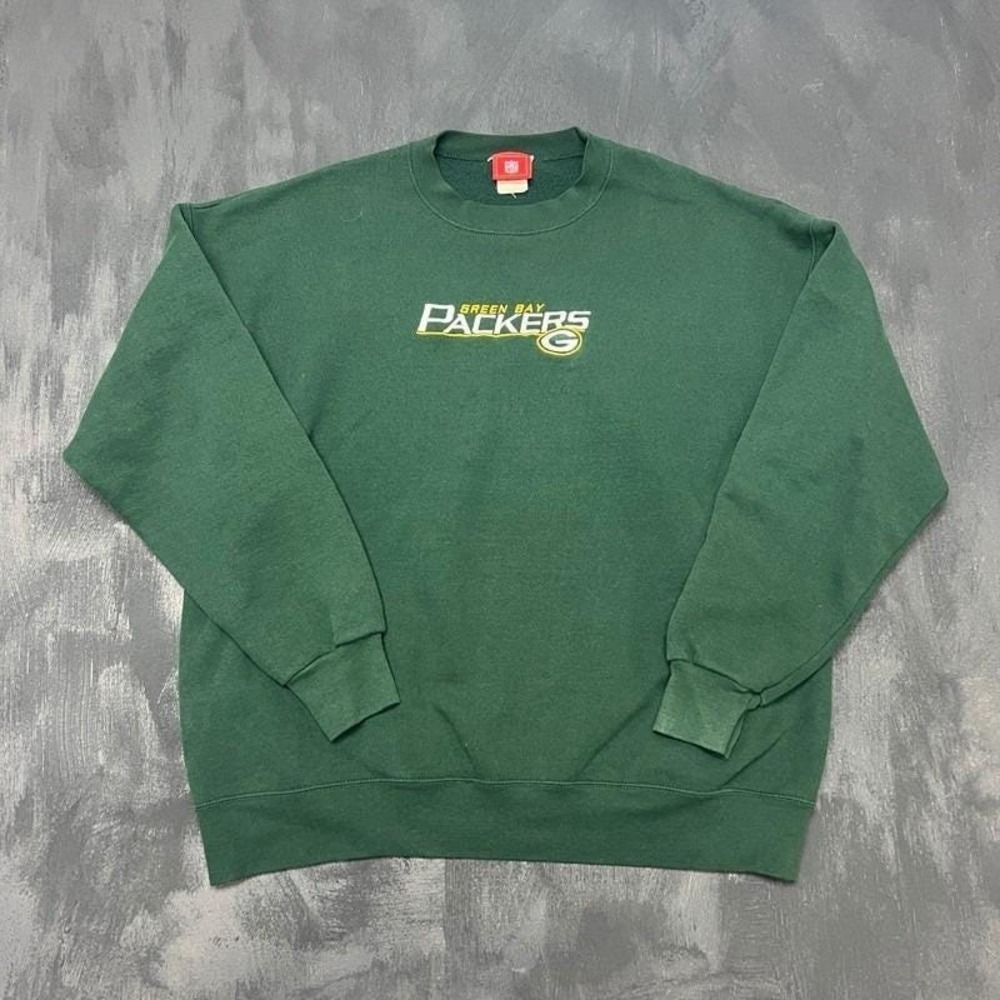 Vintage Green Bay Packers Sweatshirt Mens XL Green 1990s‎ NFL